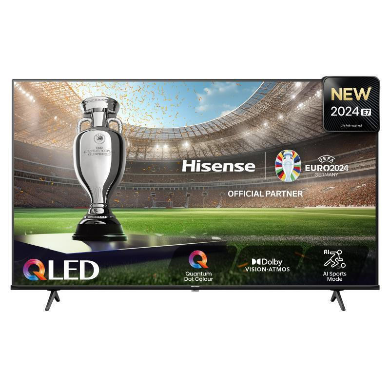 Hisense 43E7NQ Smart Τηλεόραση 43" 4K UHD QLED HDR (2024)