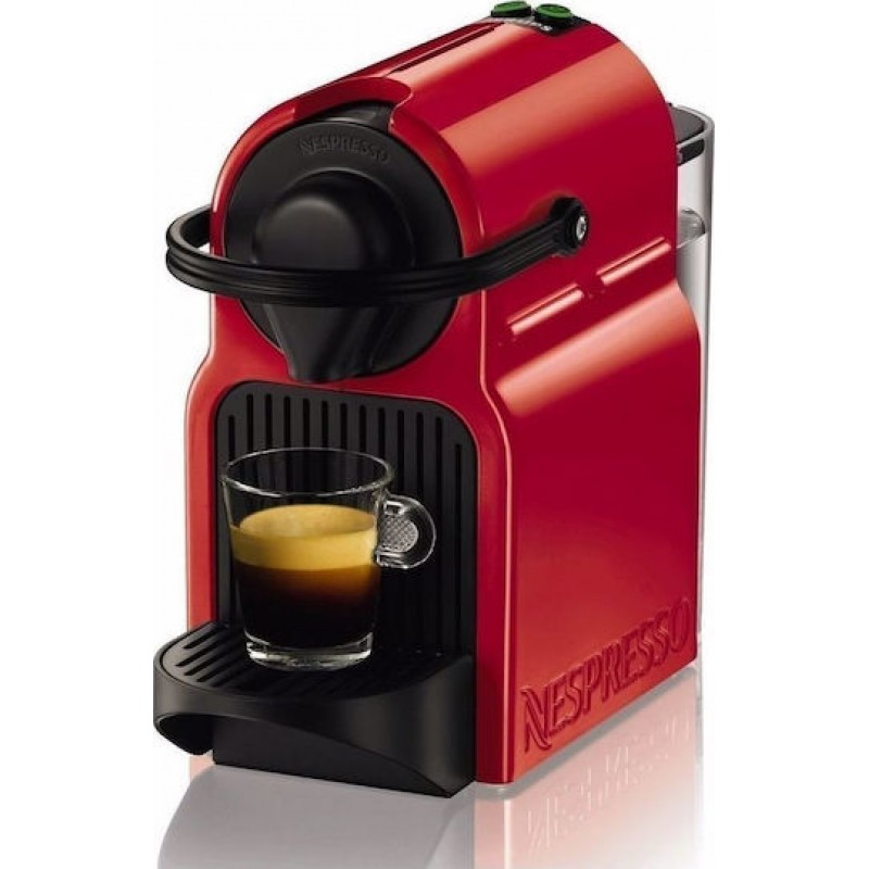 Krups Nespresso XN1005V Inissia Καφετιέρα για Κάψουλες Original Κόκκινη 